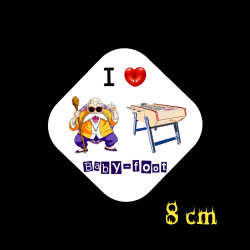 Sticker "I love Baby-foot"